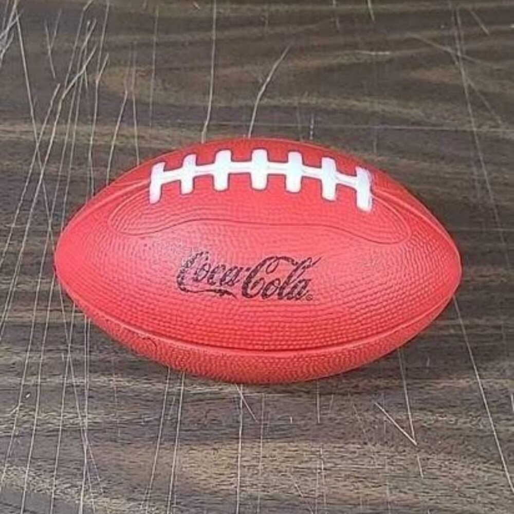 RARE Coca cola Football Nerf Type 7" X 4" NEW